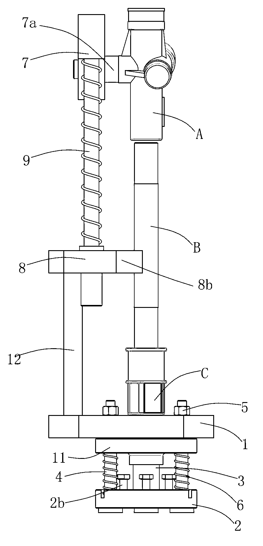 Steering gear shell body pressing clamp