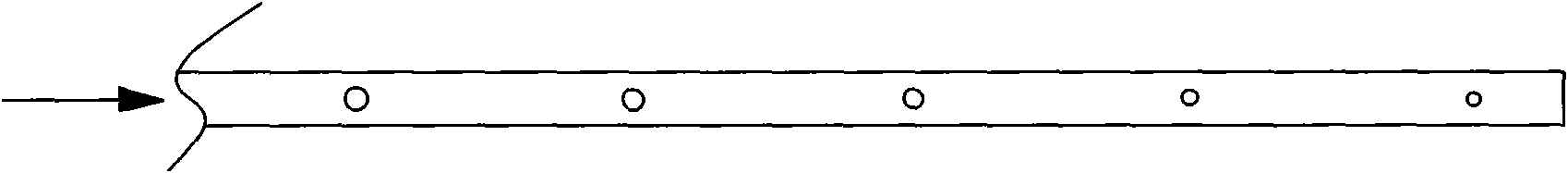 SCR denitrification process and denitrification device of ammonia injection grid adopting non-unidiameter injection orifices