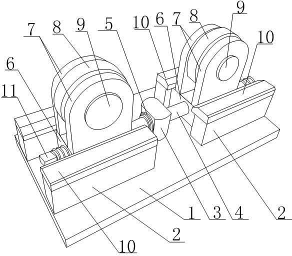 Unidirectional regulating sliding support device