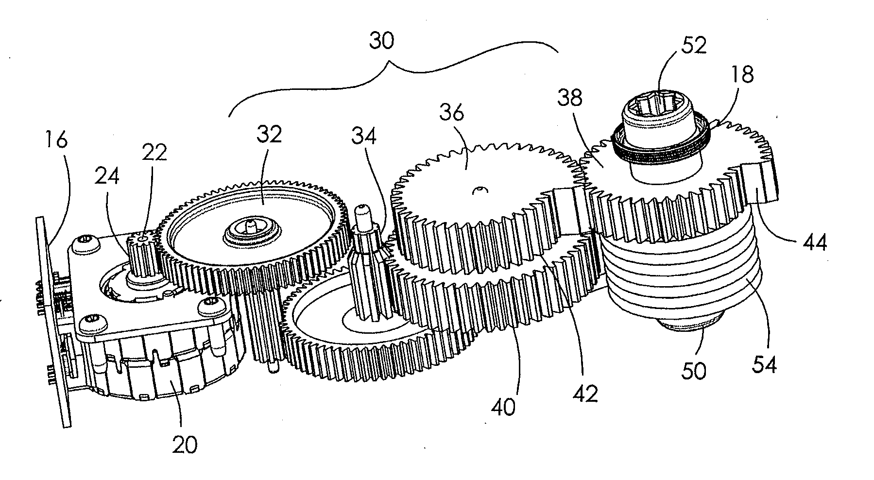 Actuator with Progressive Gear