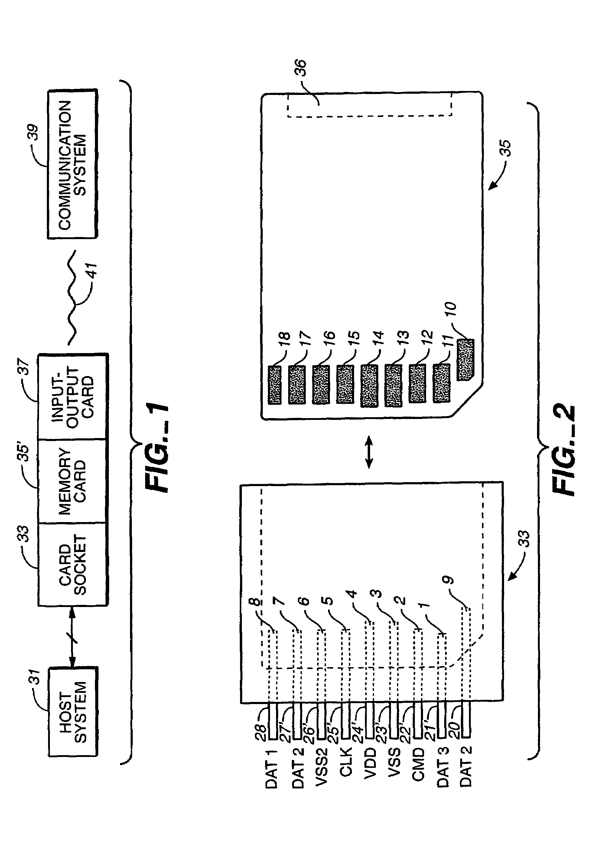 Cooperative interconnection and operation of a non-volatile memory card and an input-output card