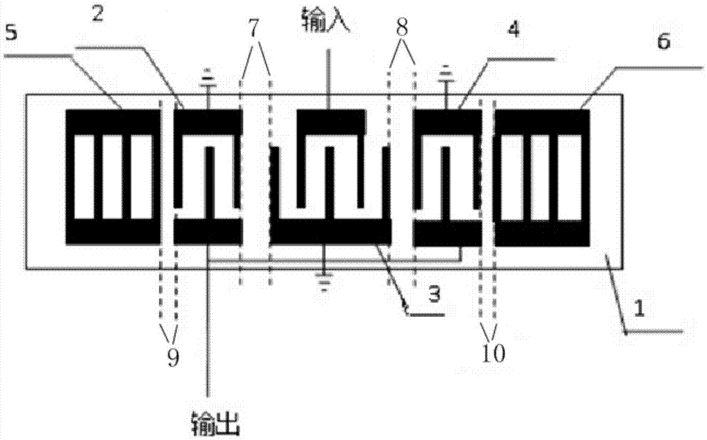 High-sensitivity two-port resonant surface acoustic wave detector