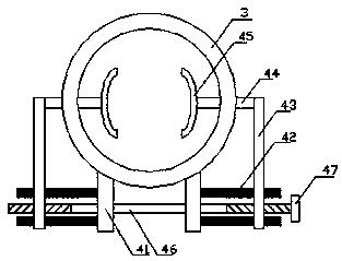 Glue dispensing device for filter machining