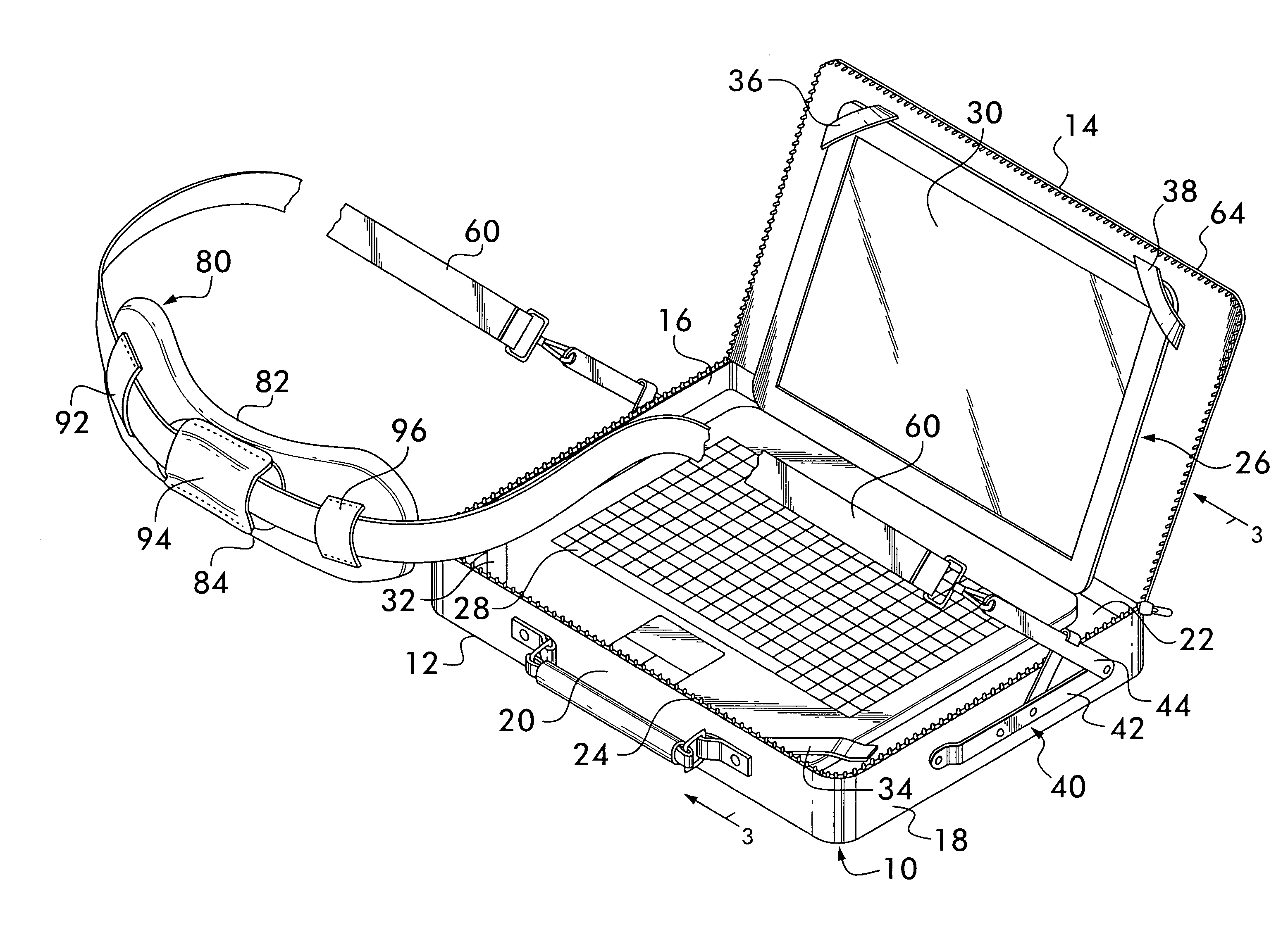 Laptop computer carrying case that transforms into a desk top