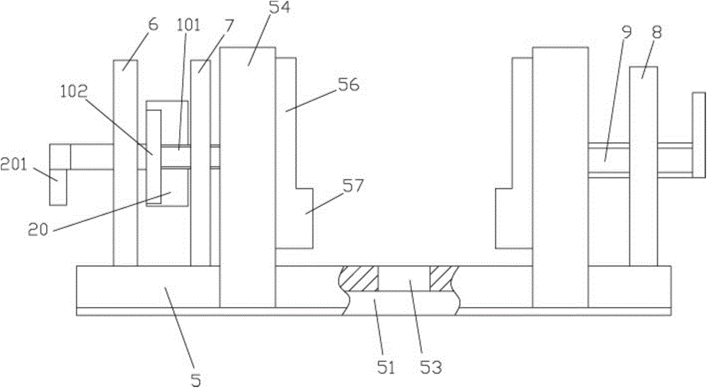 Workpiece clamping device of track of machine tool