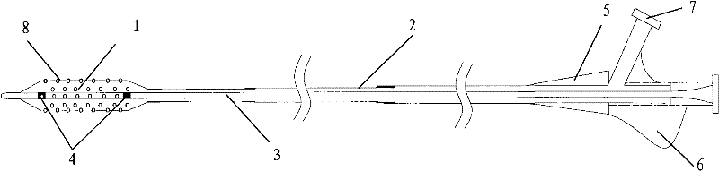 A balloon dilatation catheter