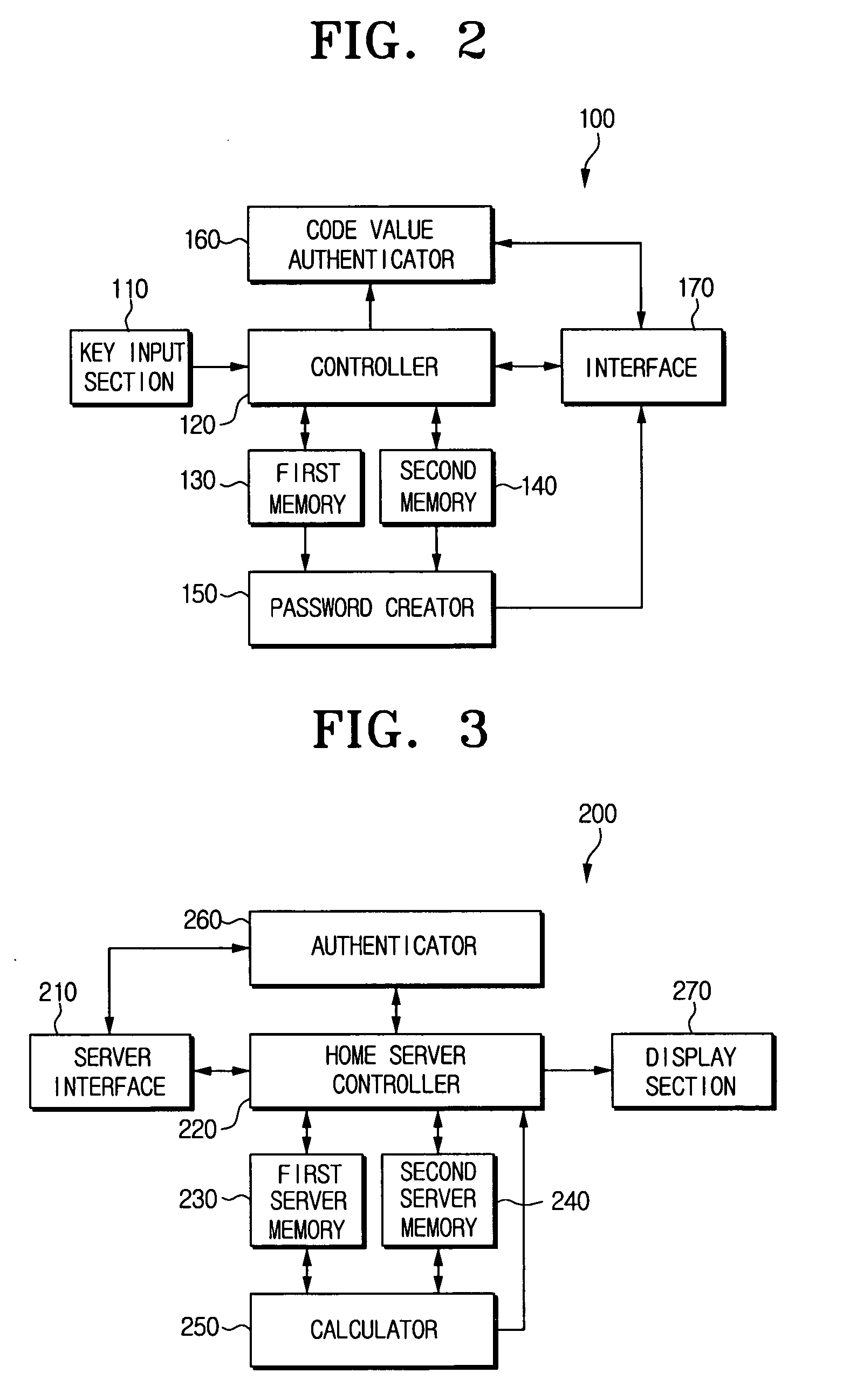 Control device for creating one-time password using pre-input button code, home server for authenticating control device using one-time password, and method for authenticating control device with one-time password