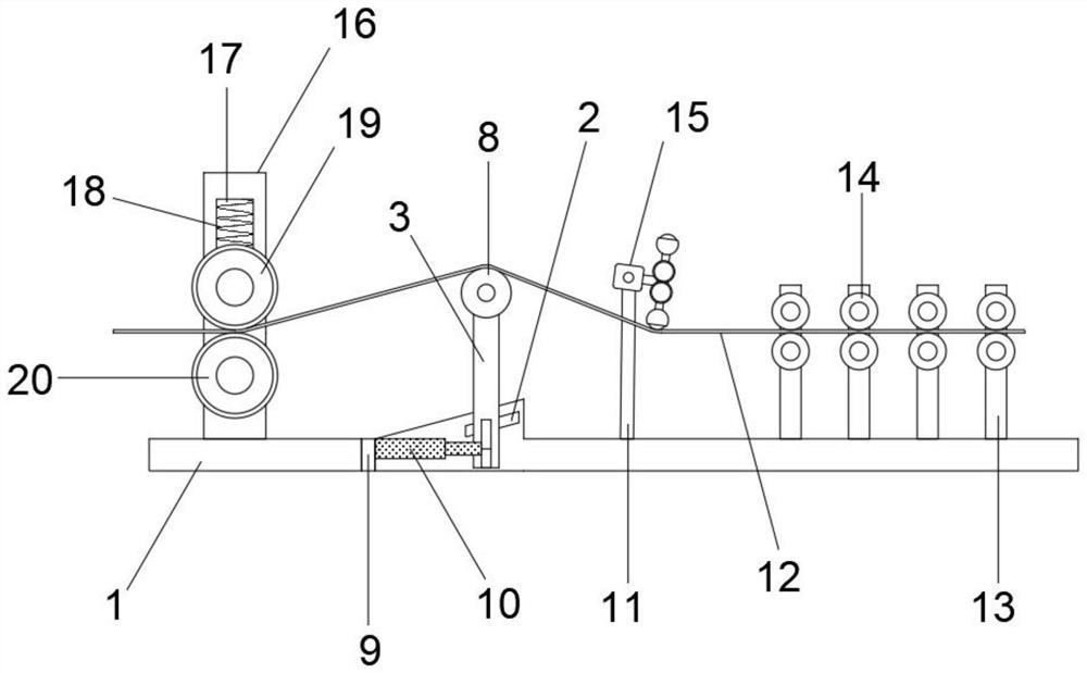 Cloth strip slitting device capable of performing respective rolling for curtain processing