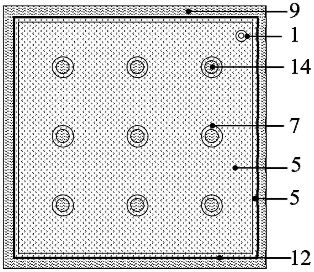 High-temperature electronic packaging substrate material device based on gas-liquid phase change and preparation method thereof