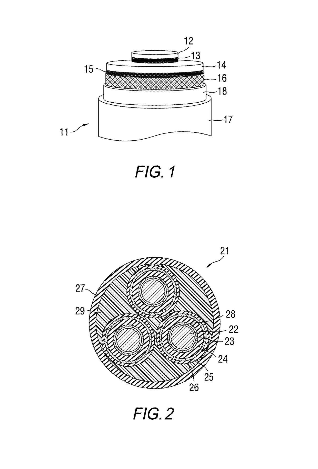 Power cable having an aluminum corrosion inhibitor