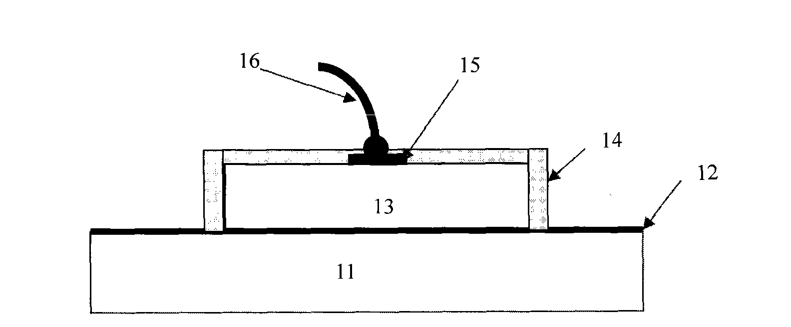 Method for packaging white LED locally sprayed with fluorescent powder and fluorescent powder local coating structure