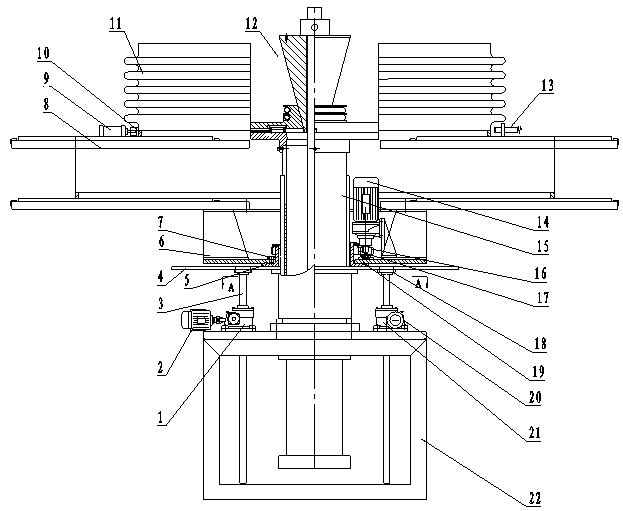 Large corrugated pipe forming machine