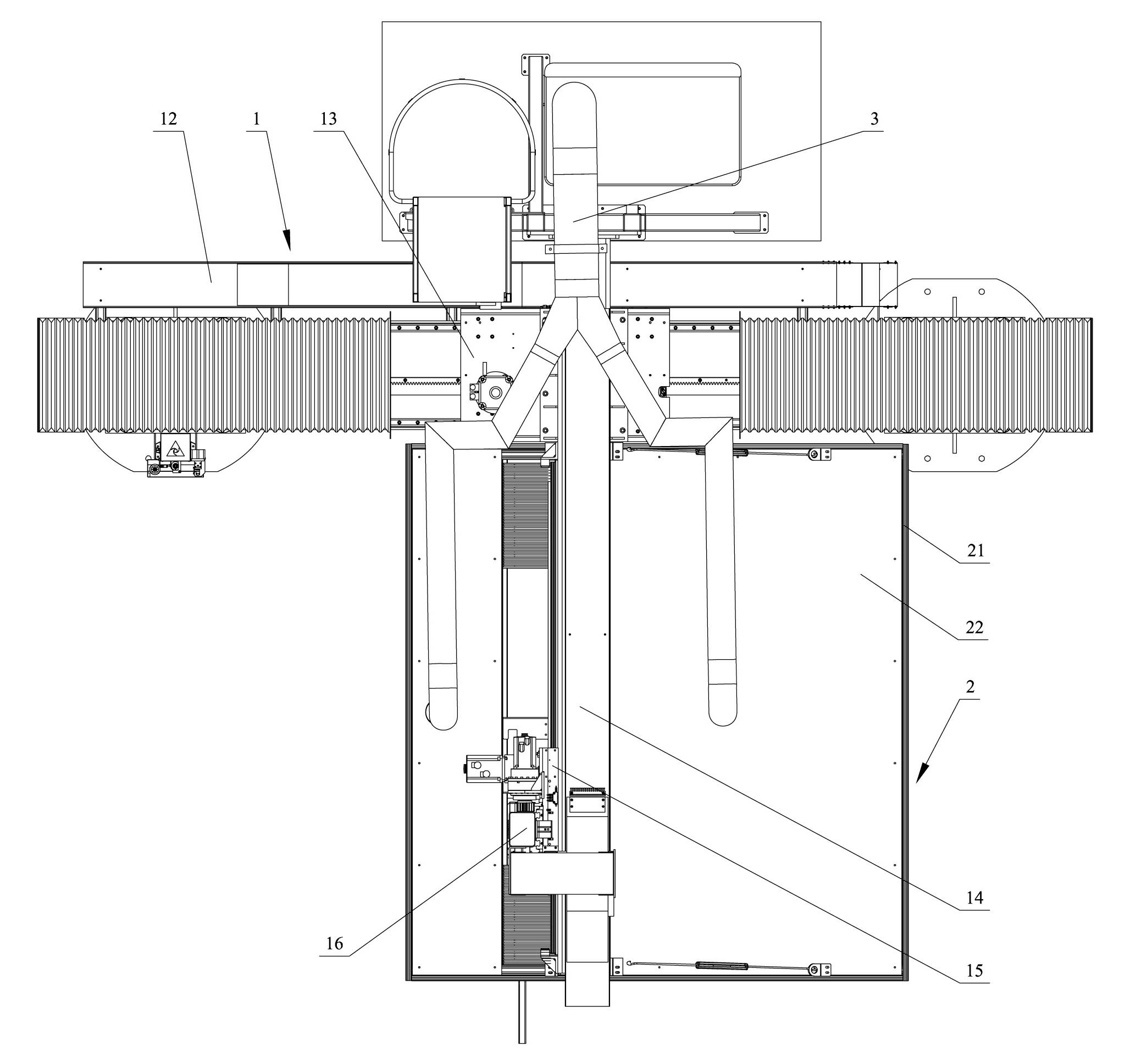 Fume welding and dust removing system for robot welding work station