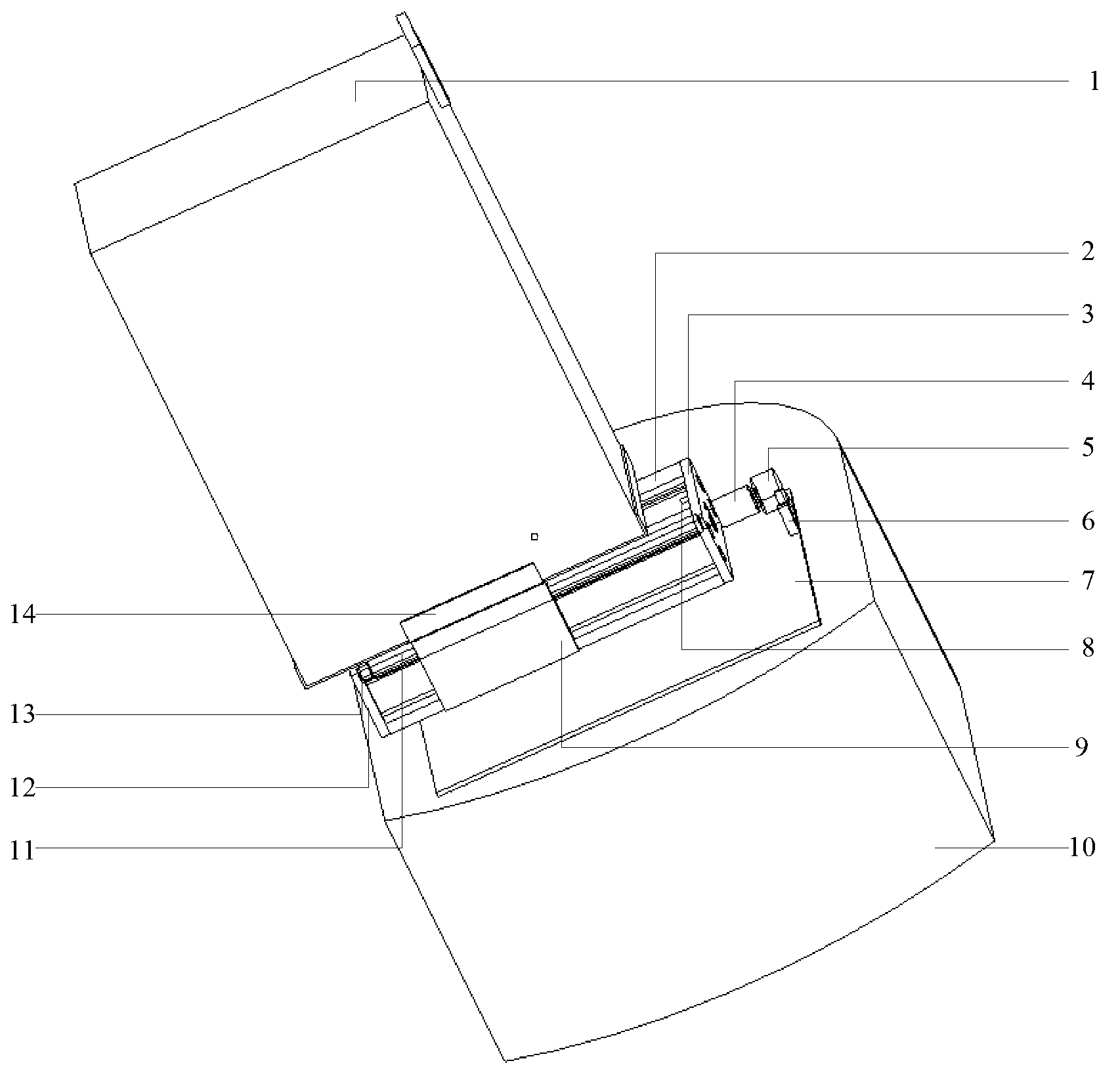 Monocular vision and binocular vision switching device for small robot