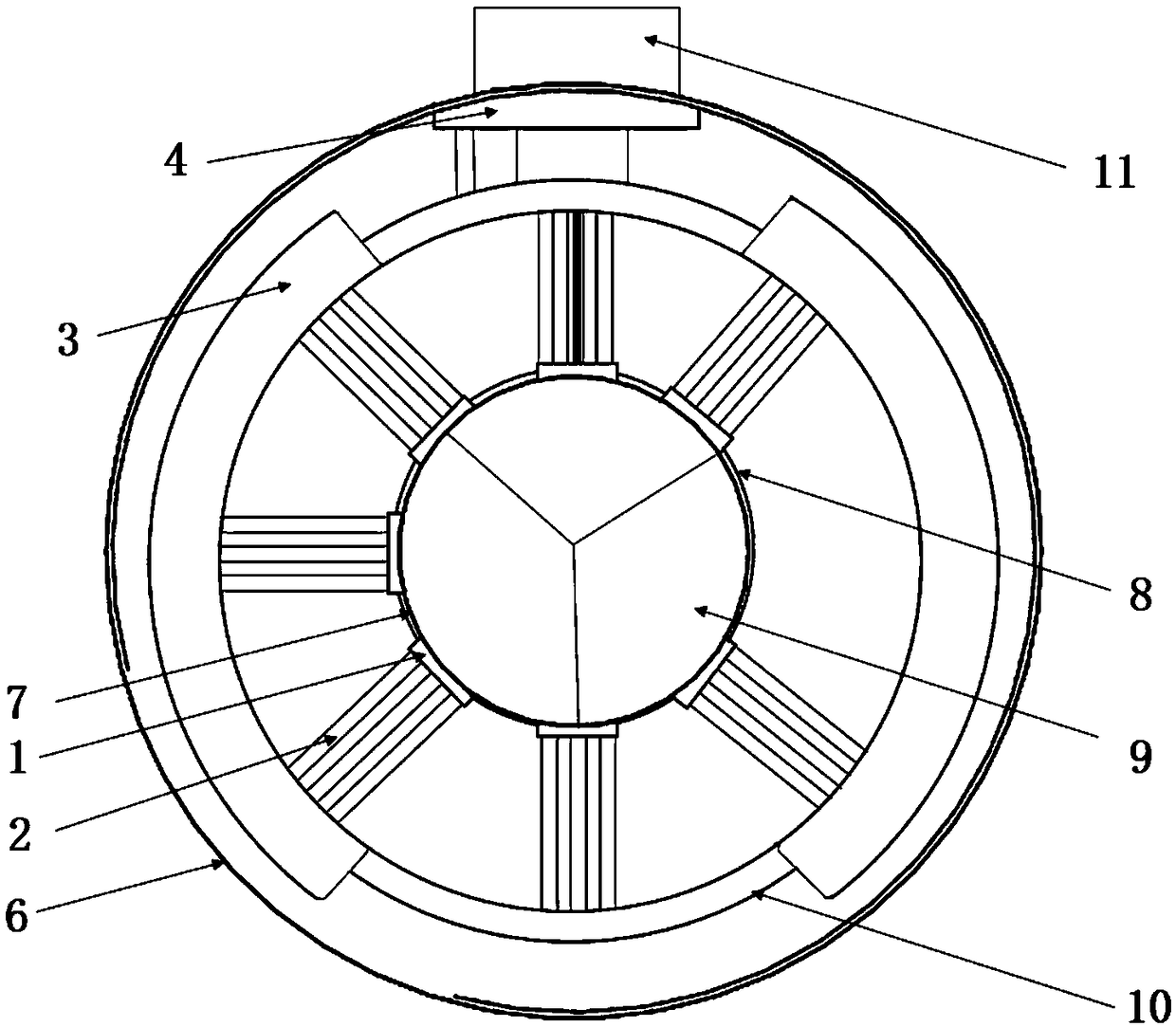 Self-powered room temperature adjusting system