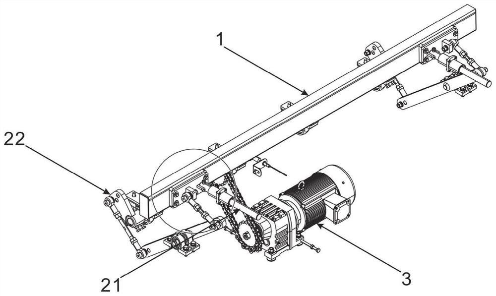 Knitting machine mesh wire pushing operation device and knitting machine