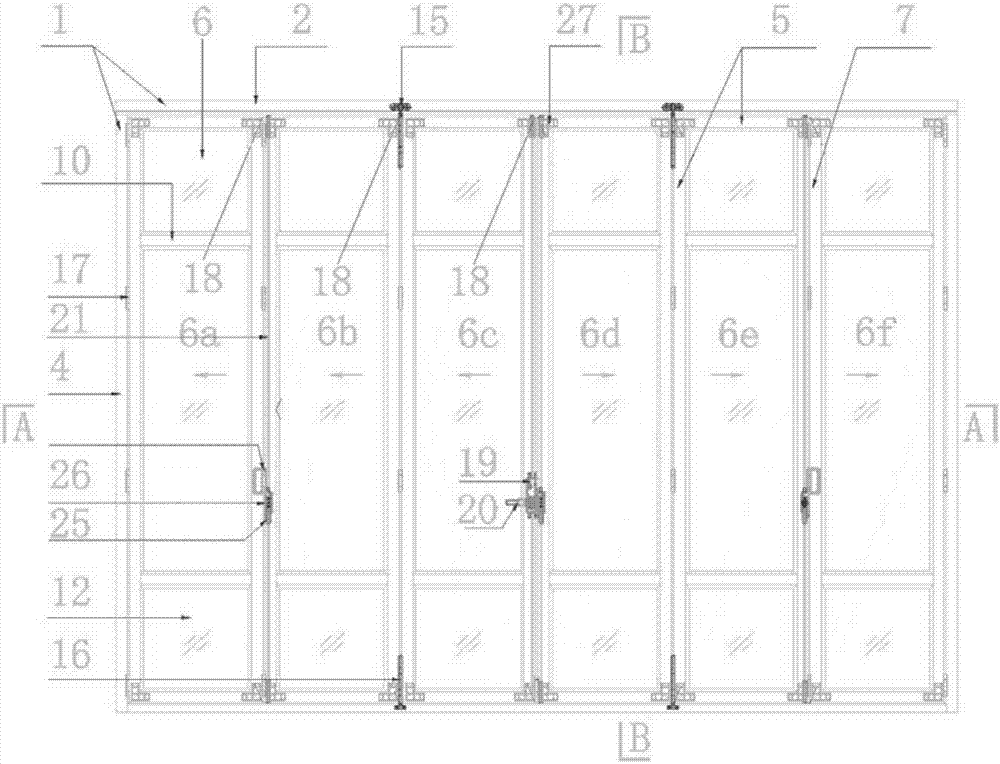 Double track heavy hanging folding door