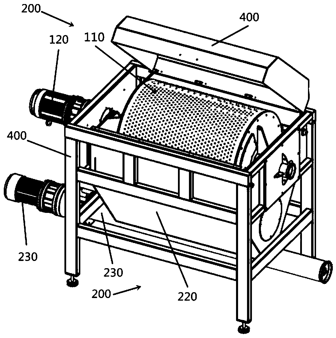 Ball milling device and ball milling system thereof