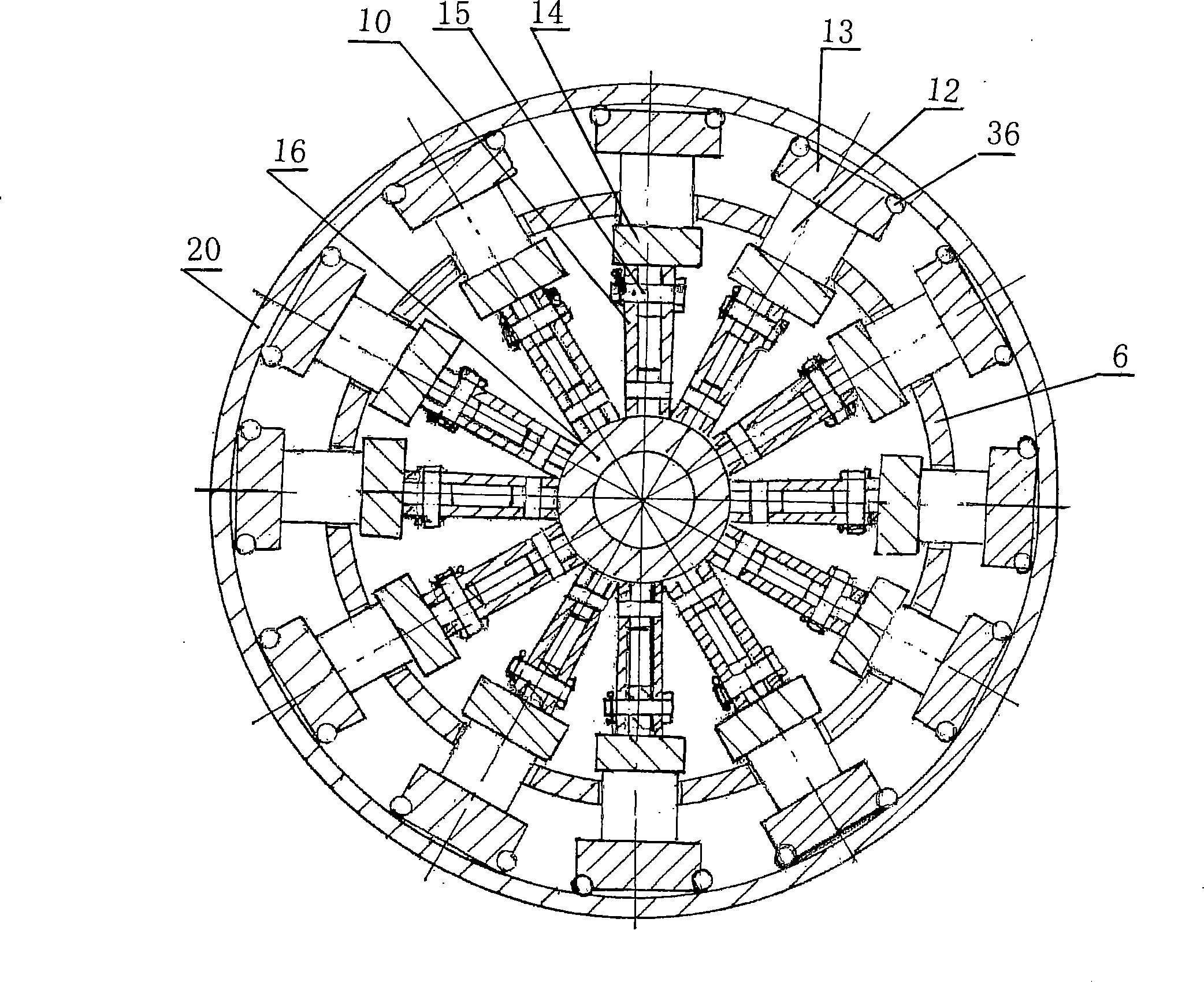 Hydraulic pipeline inner butt-jointing device