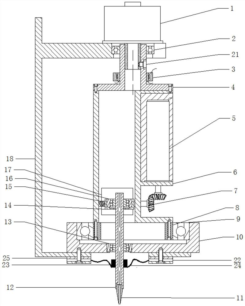 A rotary arc welding torch with stepless adjustment of eccentricity and its adjustment method