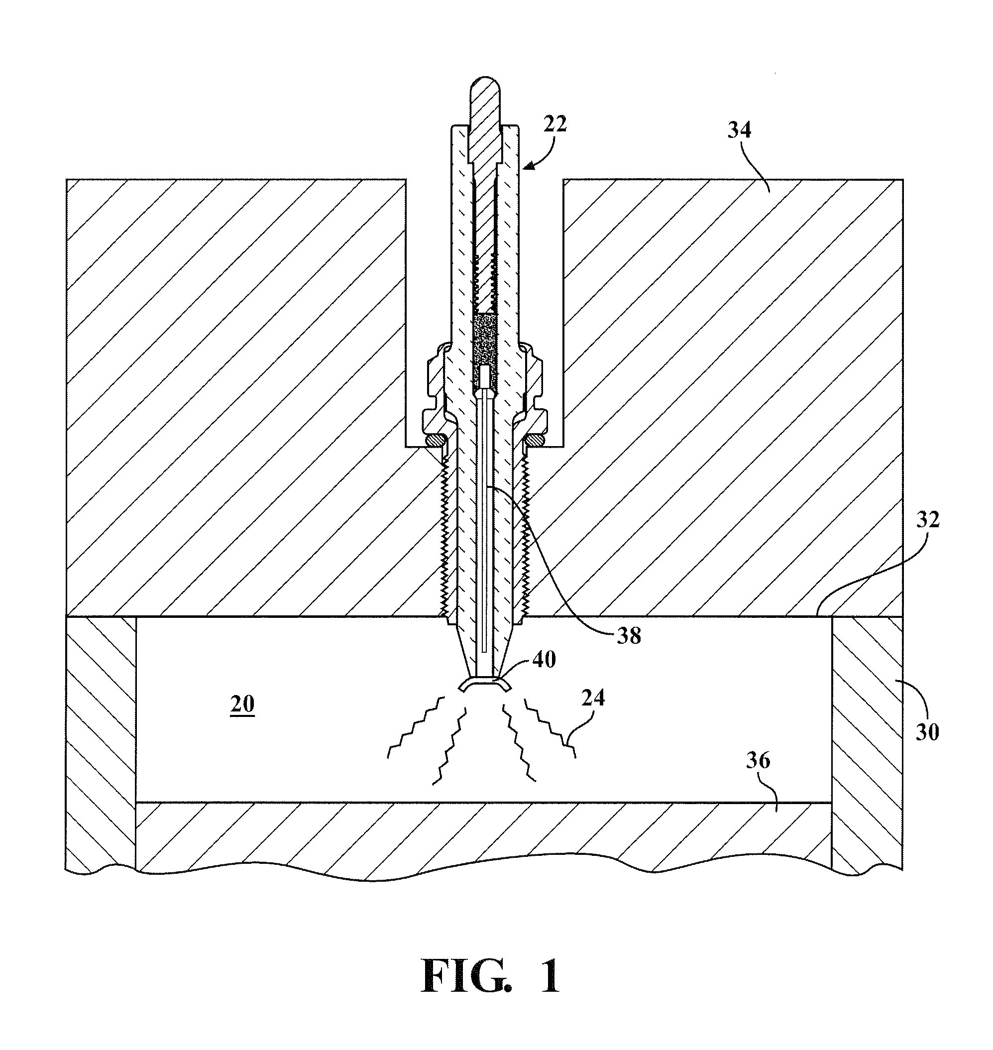 Corona ignition system having selective enhanced arc formation