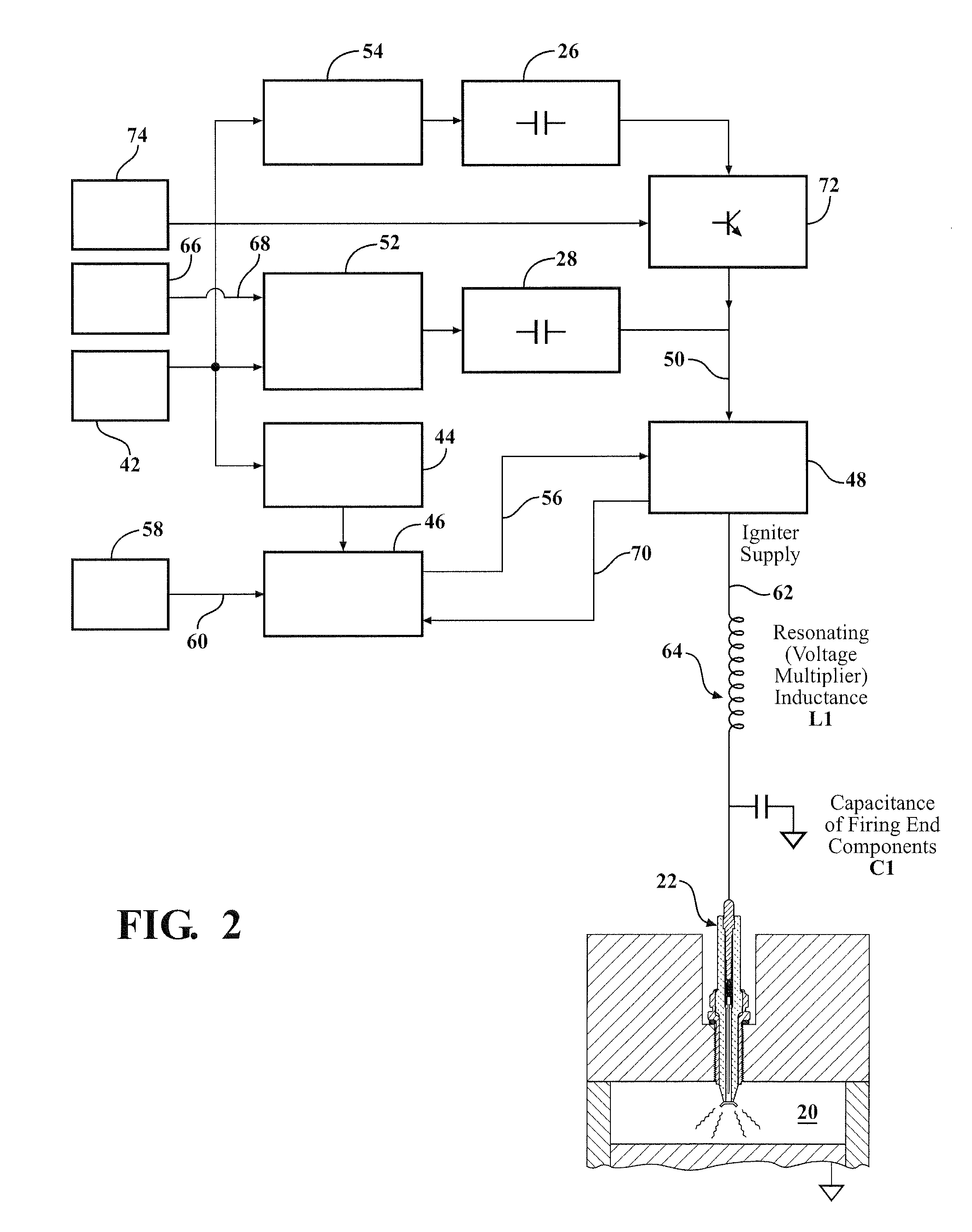 Corona ignition system having selective enhanced arc formation