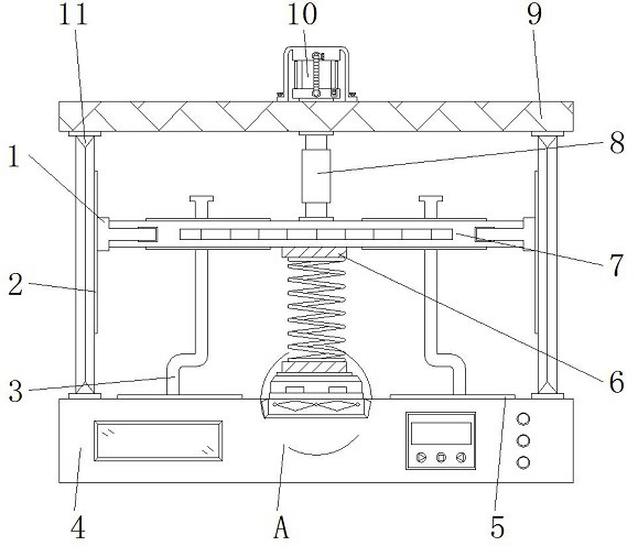 Winding equipment for automatically detecting pressure in spring production