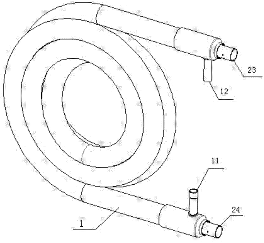 Heat exchanger with multi-start helical fluted tube