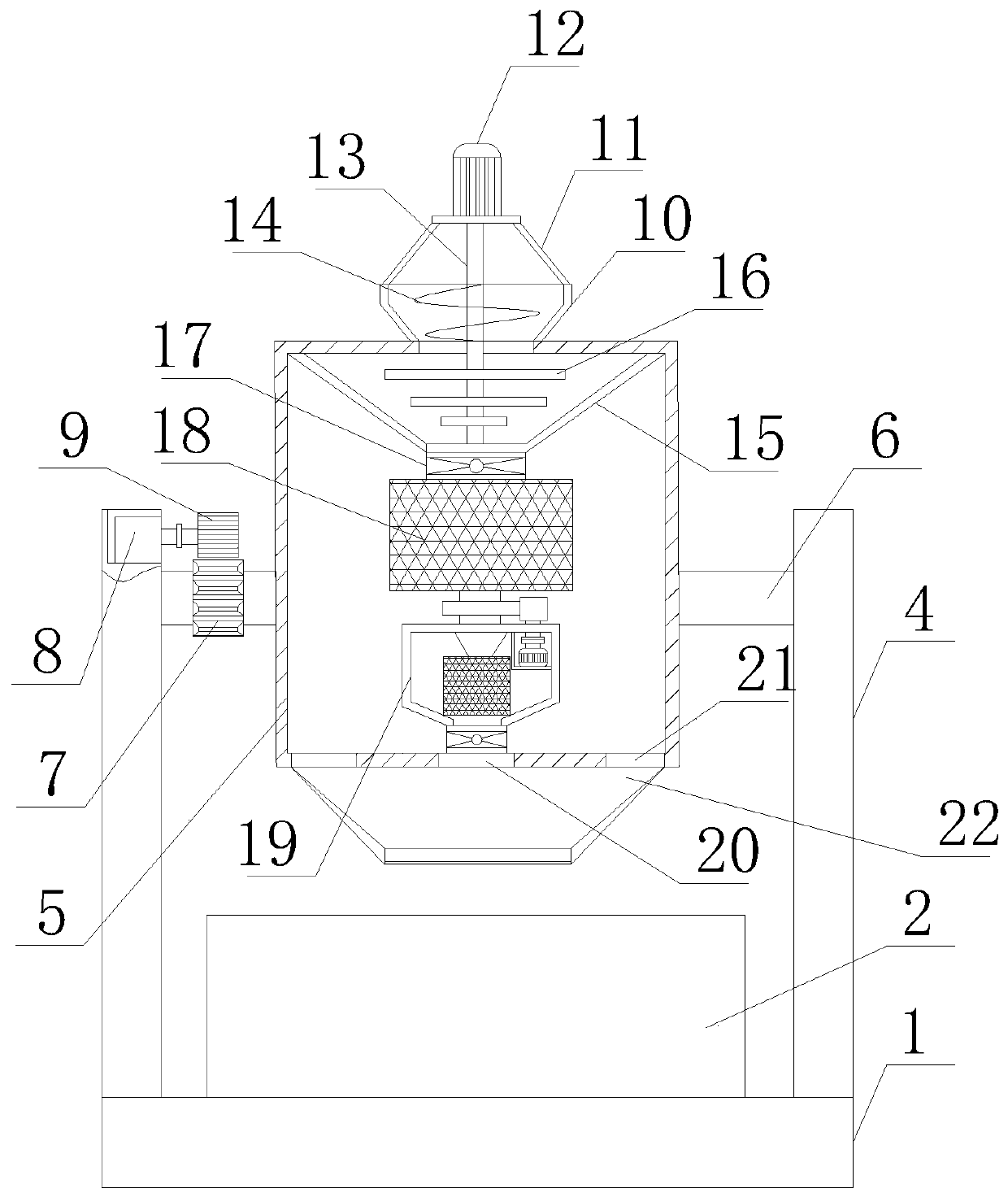 Kitchen waste environmental protection treatment equipment