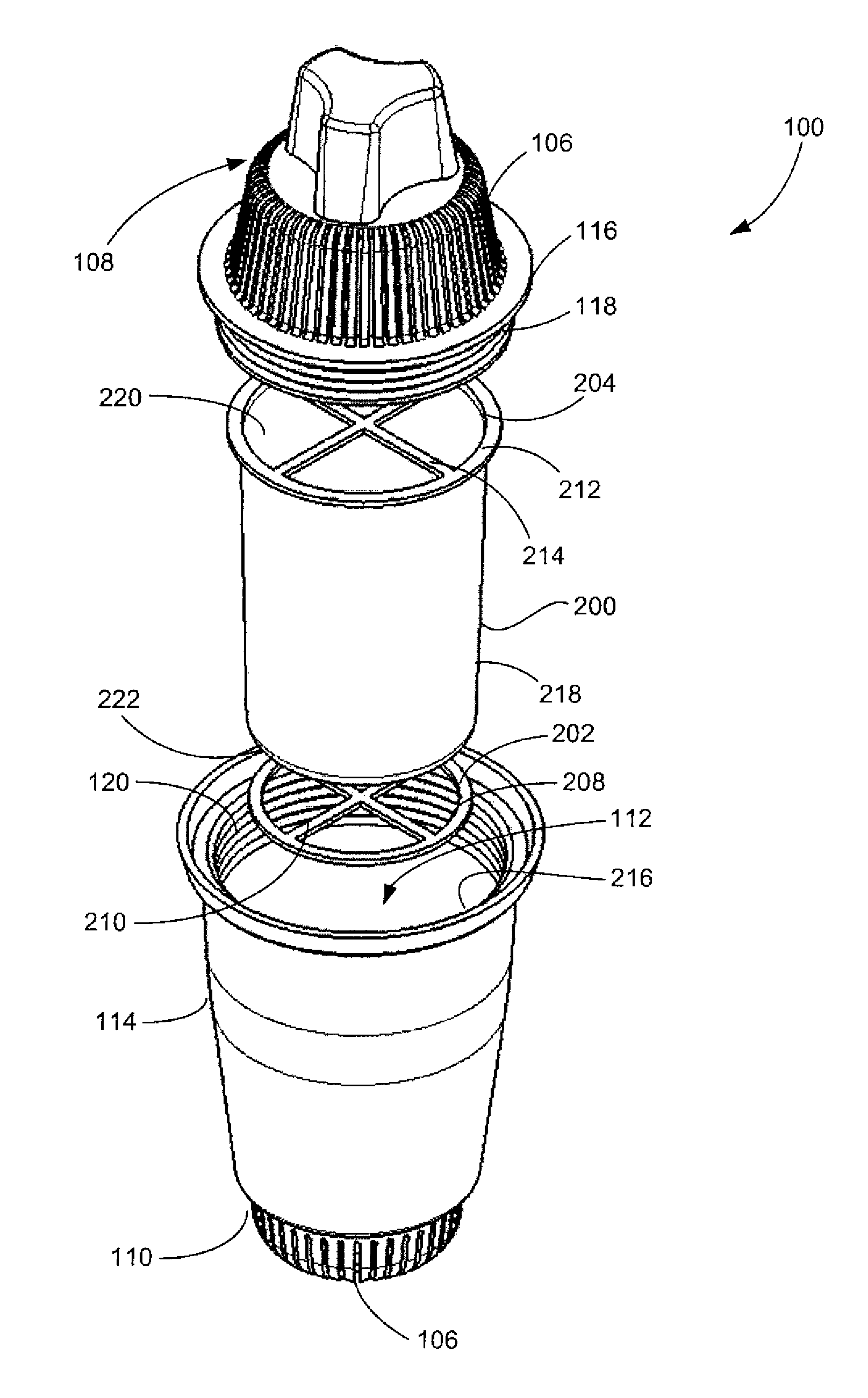 Water pitcher filter