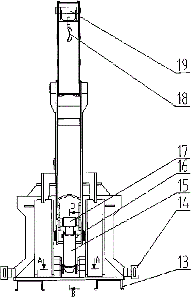 Bidirectional dual-regulation fork lifter boom