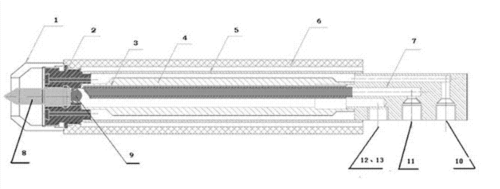 Welding gun of high-energy tungsten electrode inert gas welding and process thereof