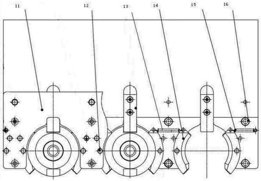 A vertical type numerical control workbench radial drilling machine