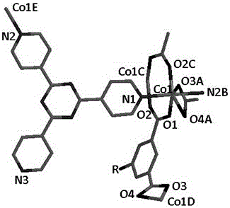 Co(II)-based crystalline catalyst with layer pillaring structure and preparation method thereof