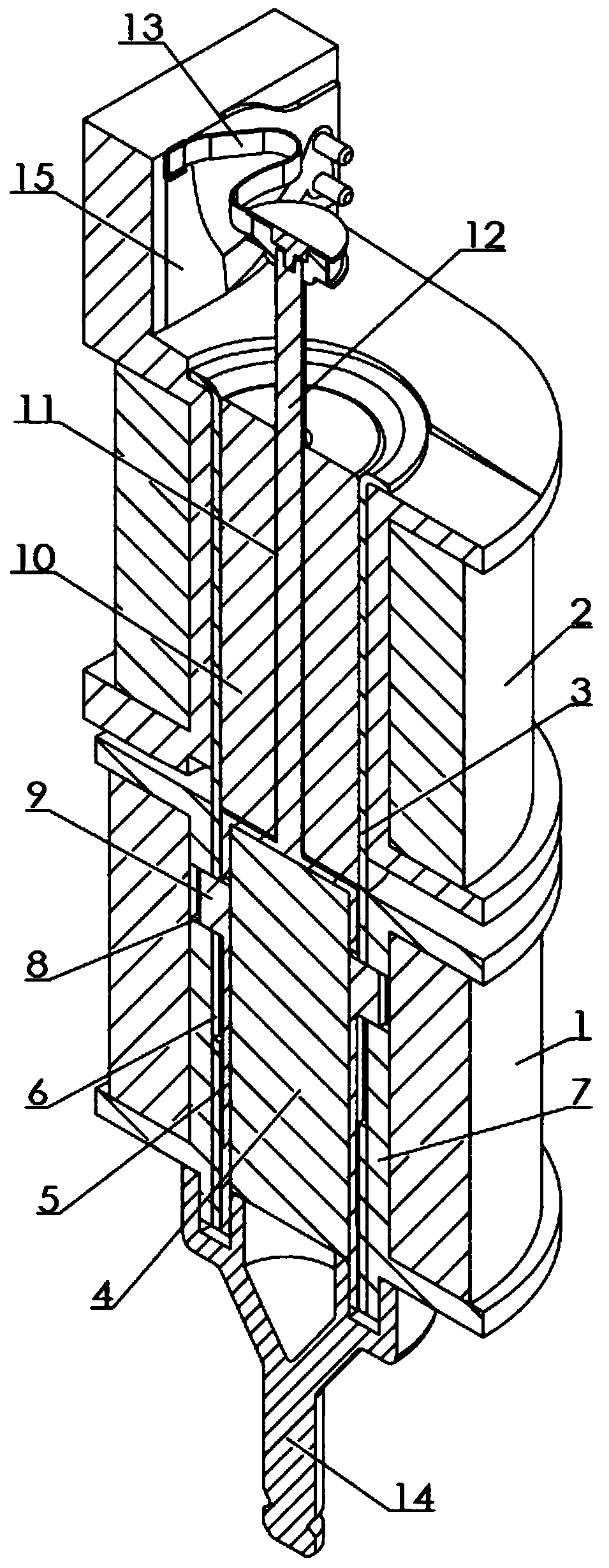 Electromagnetic valve drive component for pharmaceutical equipment and electromagnetic valve