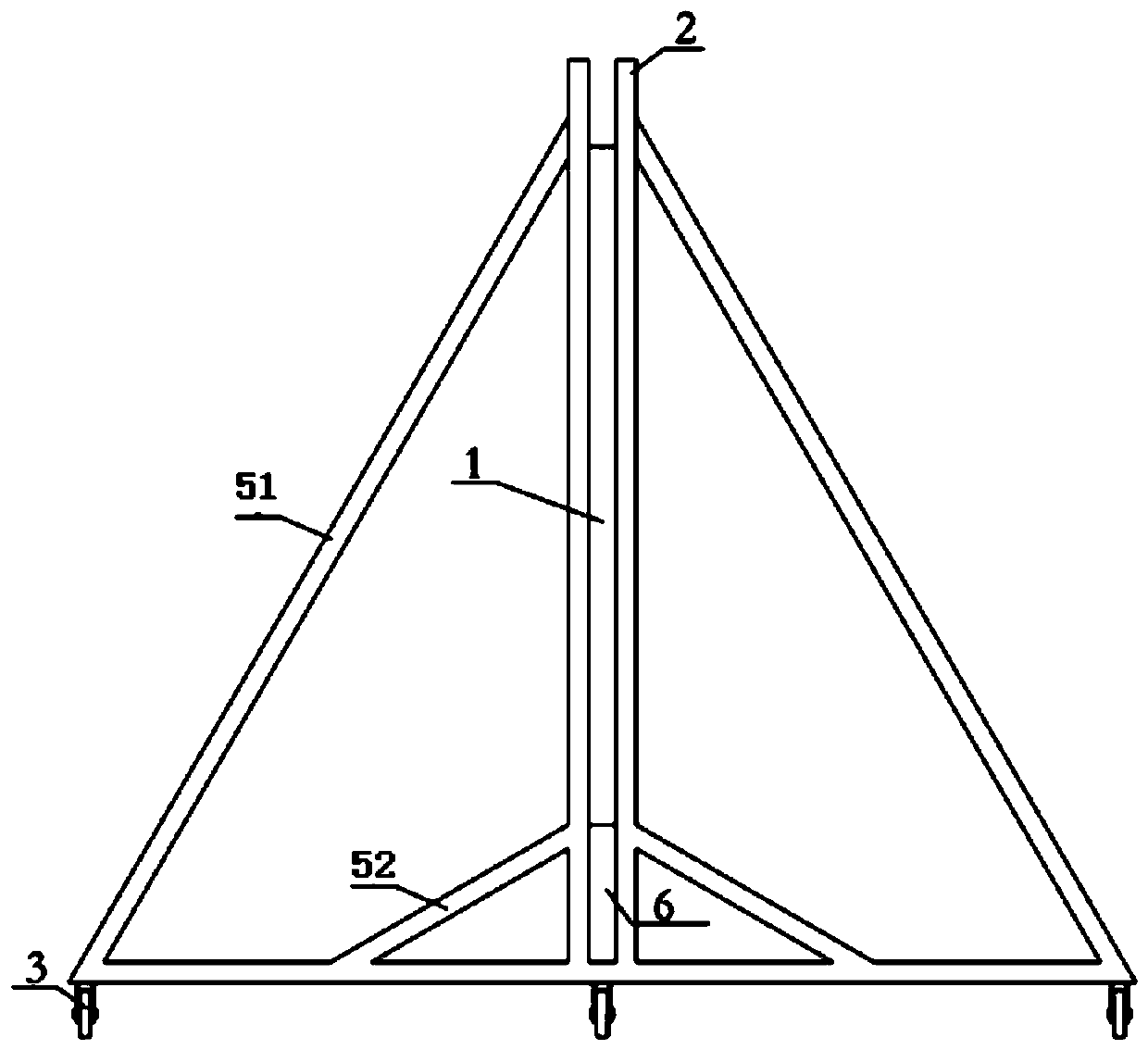 Magnetic levitation track beam tensioning protection device and protection method