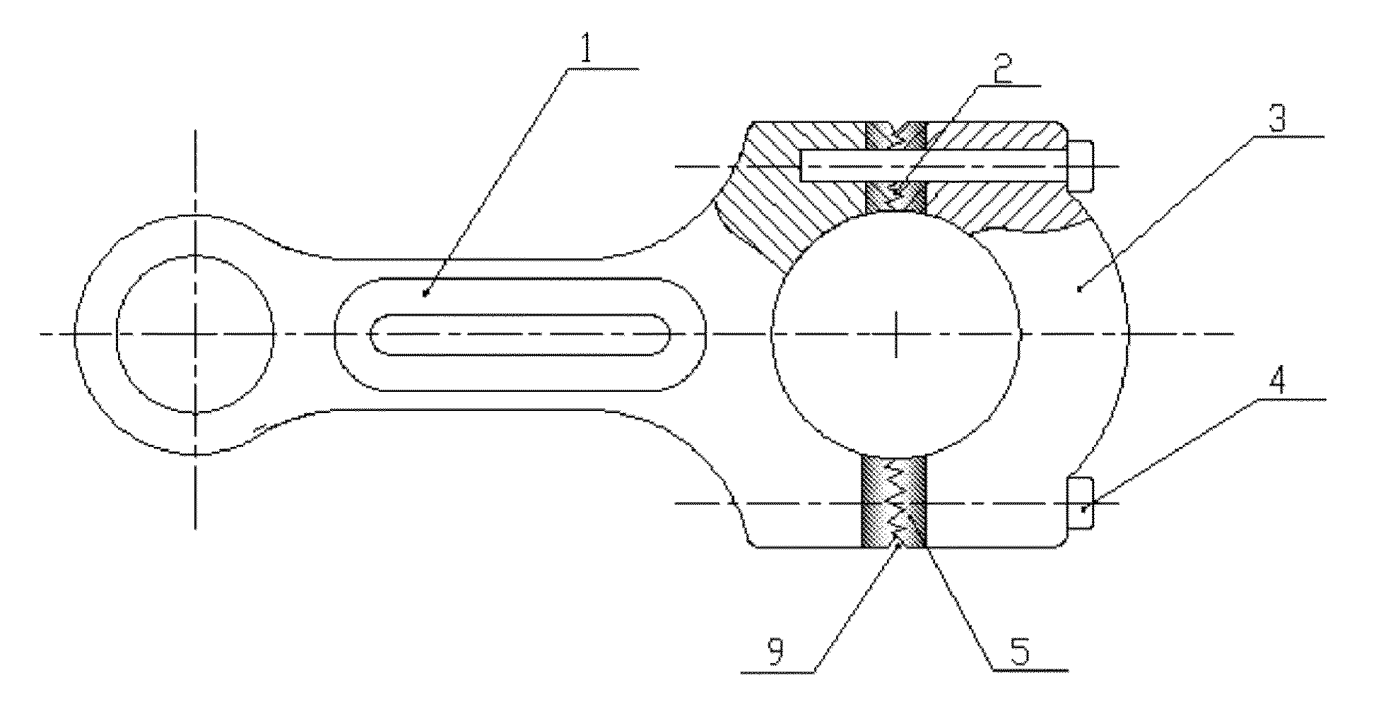 Method for manufacturing composite double-metal fracture splitting connecting rod