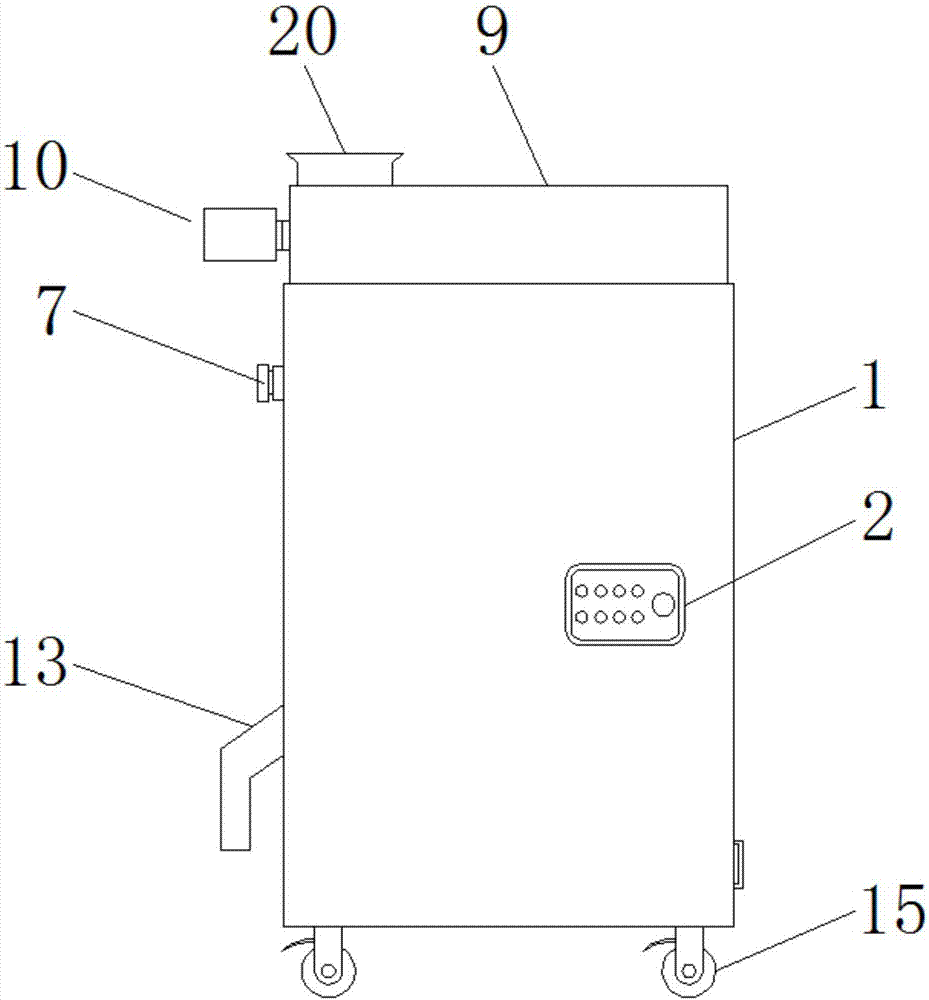 Forage grass discharge machine for livestock raising