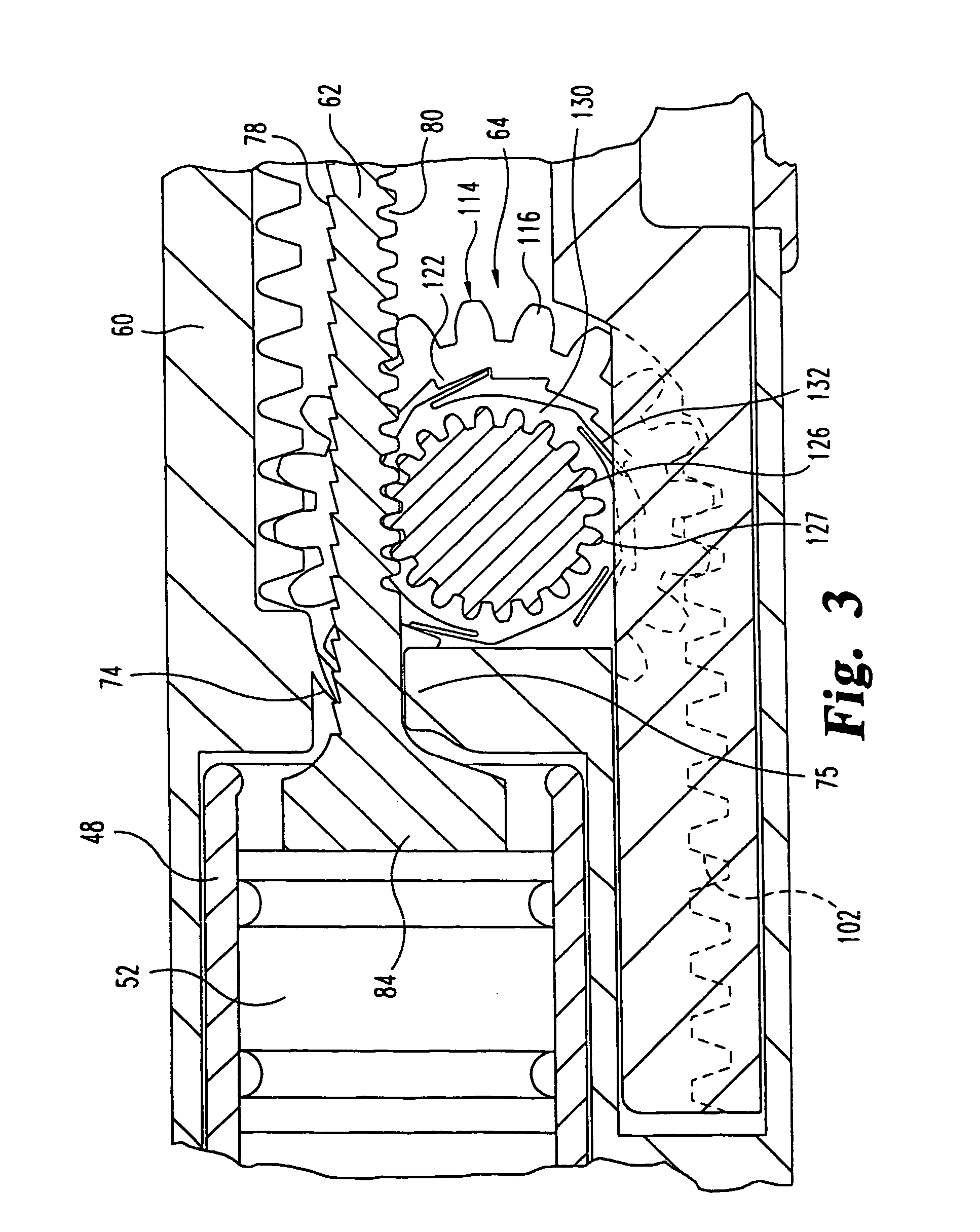 Medication dispensing apparatus with gear set for mechanical advantage