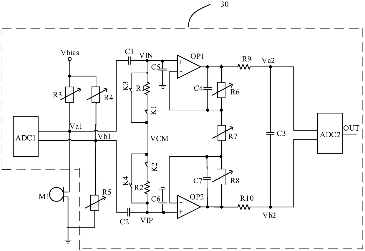 Audio processing device, chip, system and method