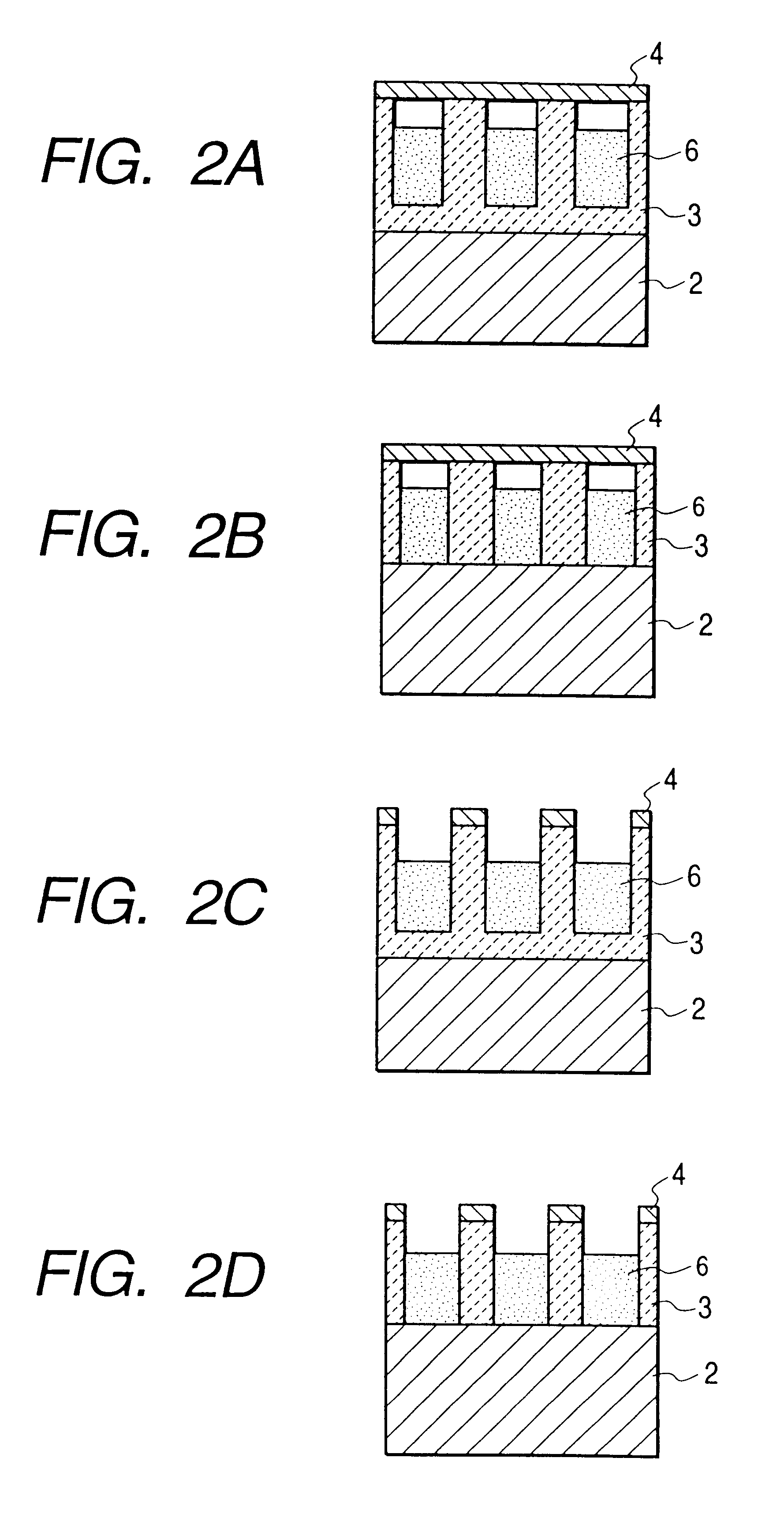 Electron-emitting device provided with pores that have carbon deposited therein