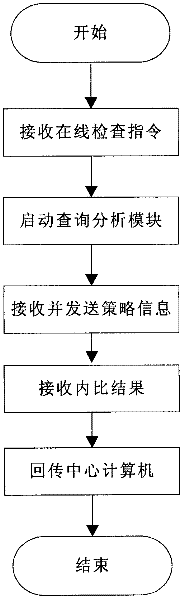 Security policy online detection system facing to terminal computers