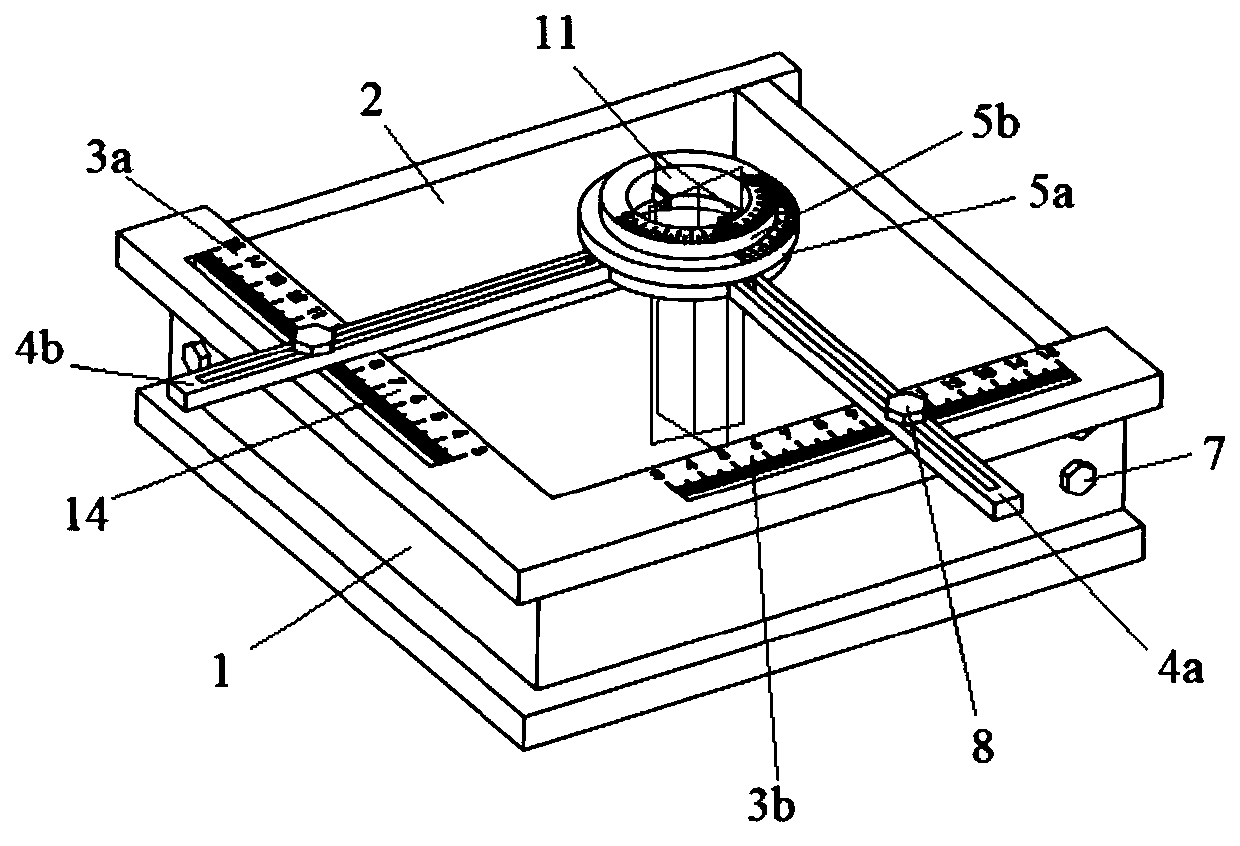 Rock test piece manufacturing mold capable of adjusting joint angle and position and using method