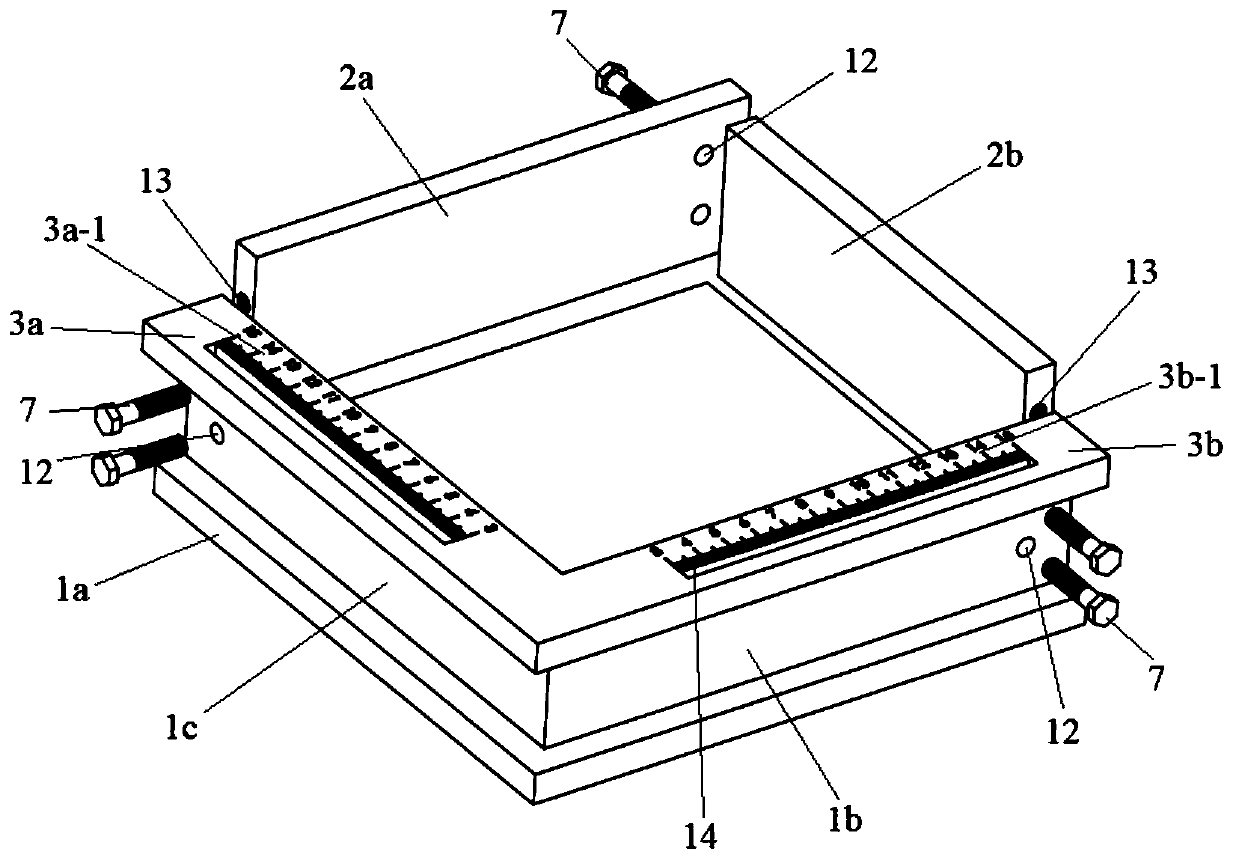 Rock test piece manufacturing mold capable of adjusting joint angle and position and using method