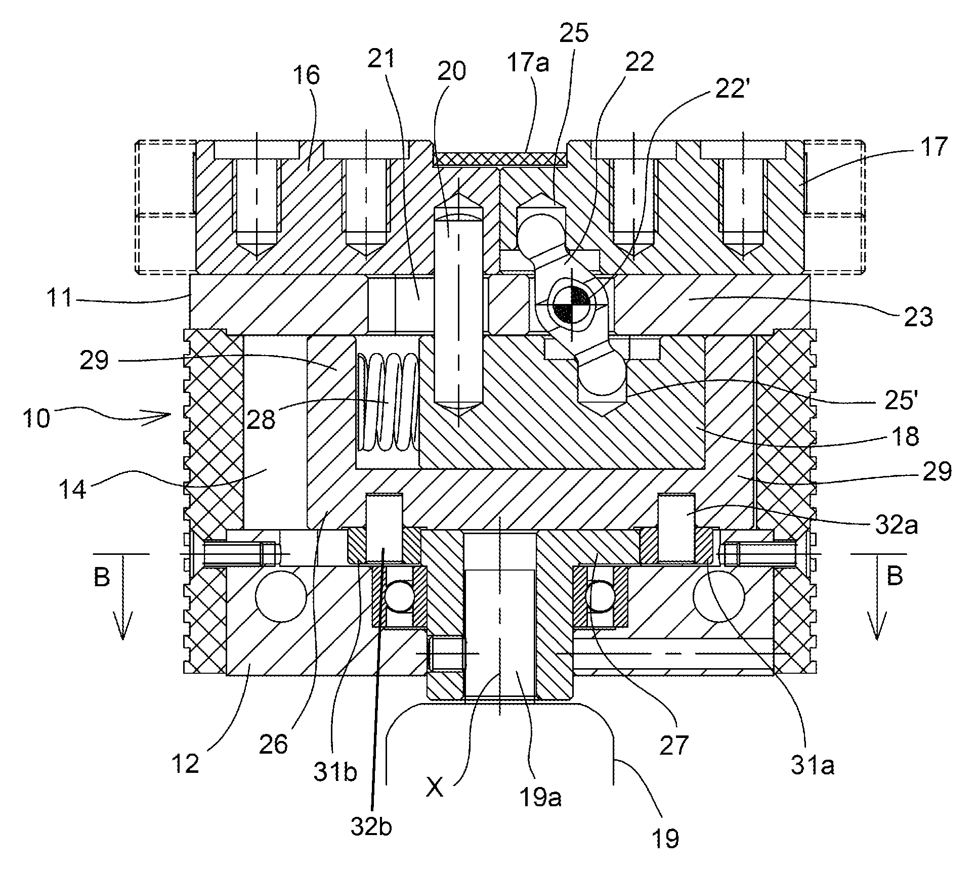 Device for operating a gripping or movement tool starting from an electric actuator