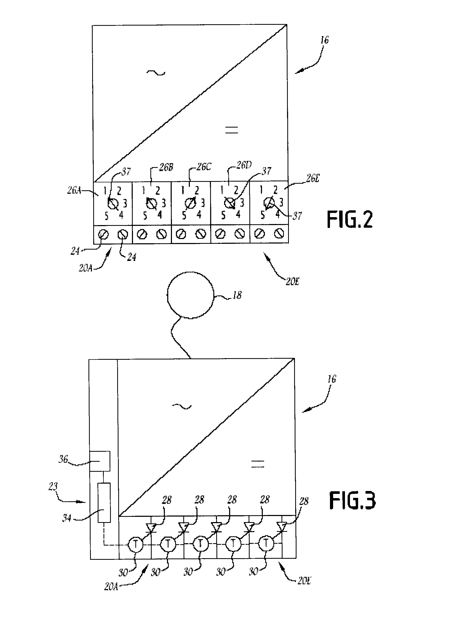 System for supplying direct electric power for at least two loads from an alternating electric power source and method for starting such a supply system