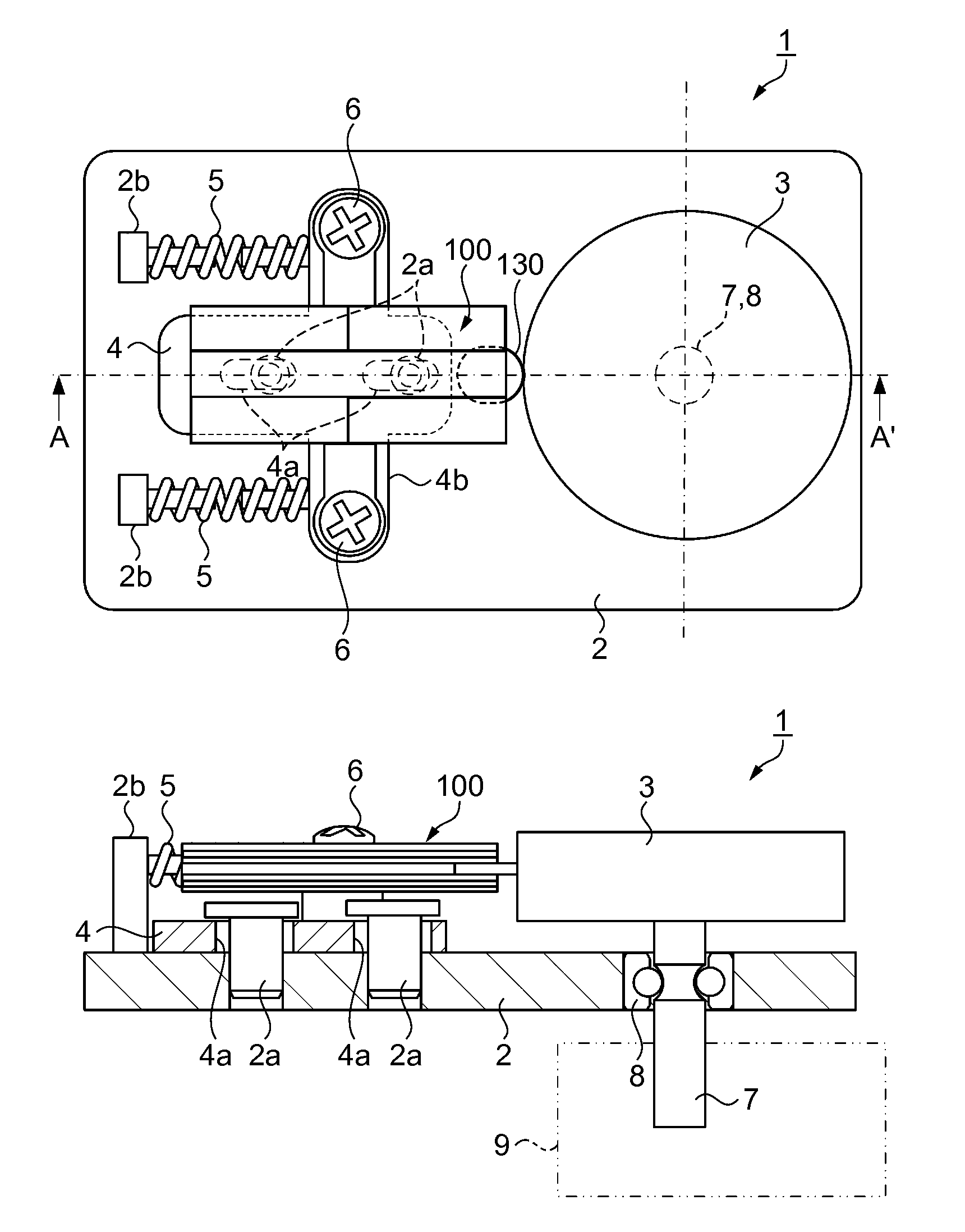 Piezoelectric motor, drive unit, electronic part transfer apparatus, electronic part inspection apparatus, robot, and printer