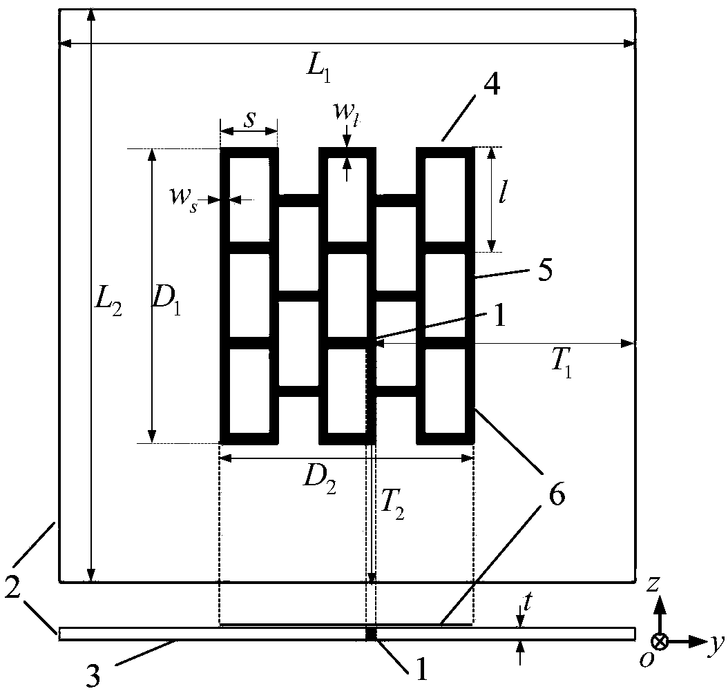 Dual-band micro-strip grid array antenna