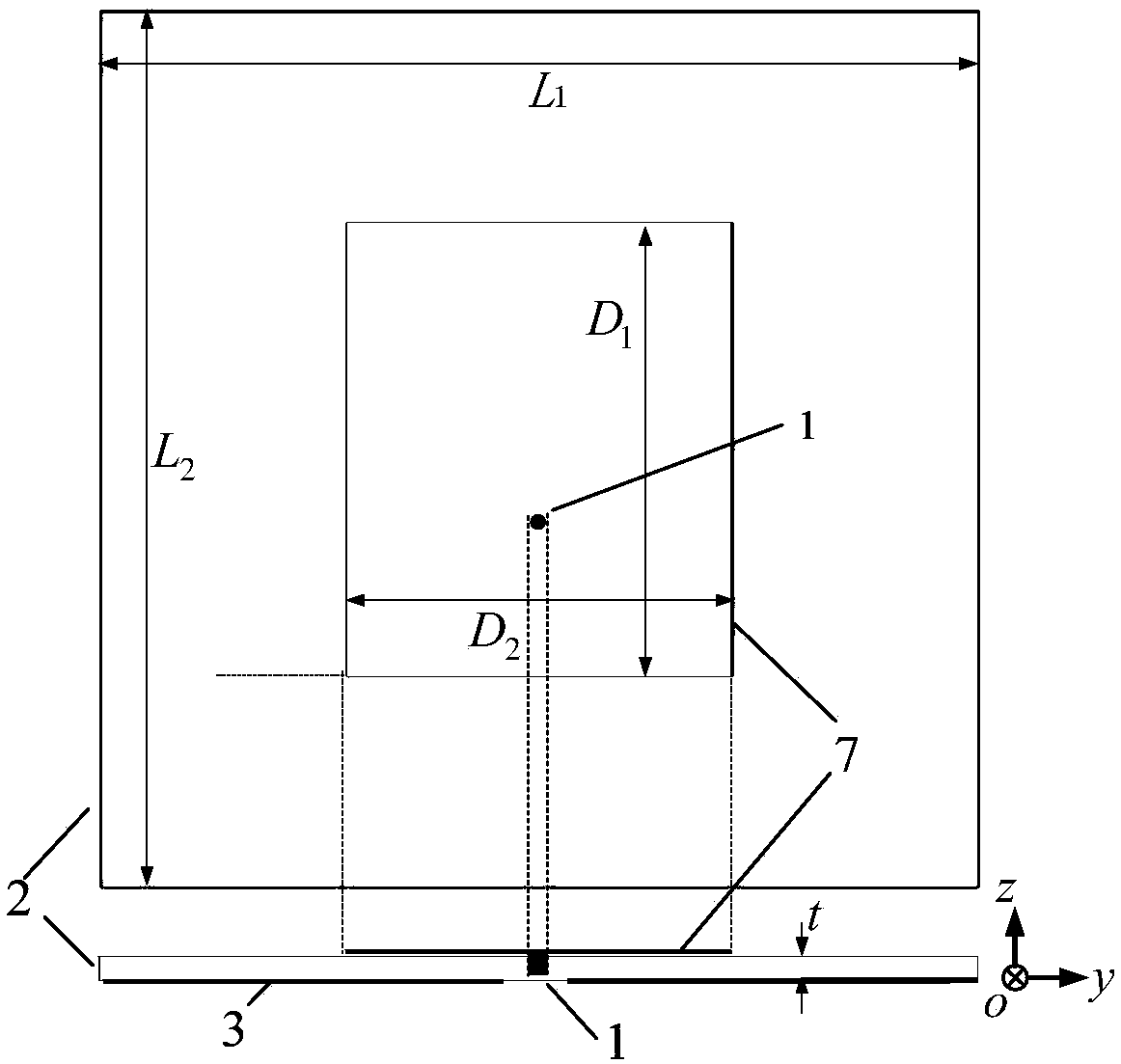 Dual-band micro-strip grid array antenna