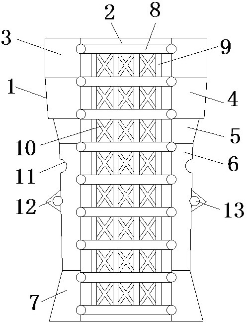 Novel section prestressed concrete pipe pile